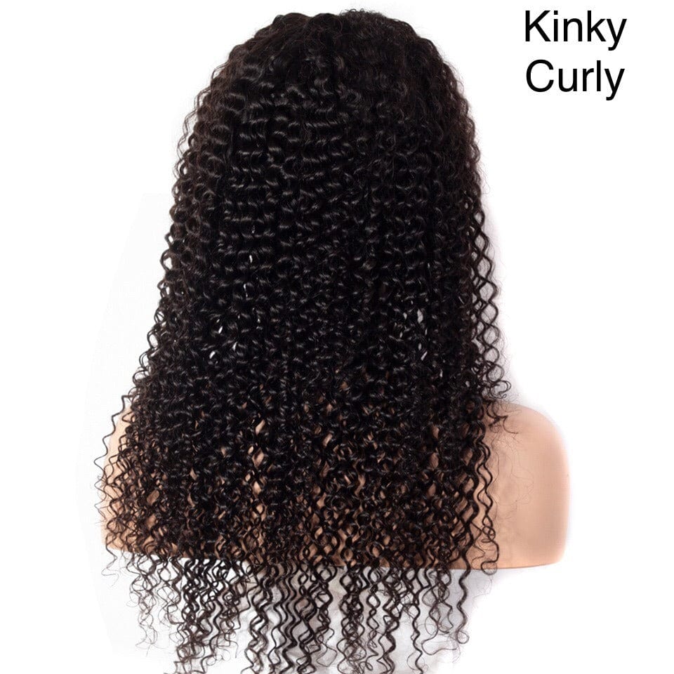 20 Inches / kinky curly TRIO Susan Fast Shipping 180% density 13x4 pre plucked swiss lace frontal thick wigs