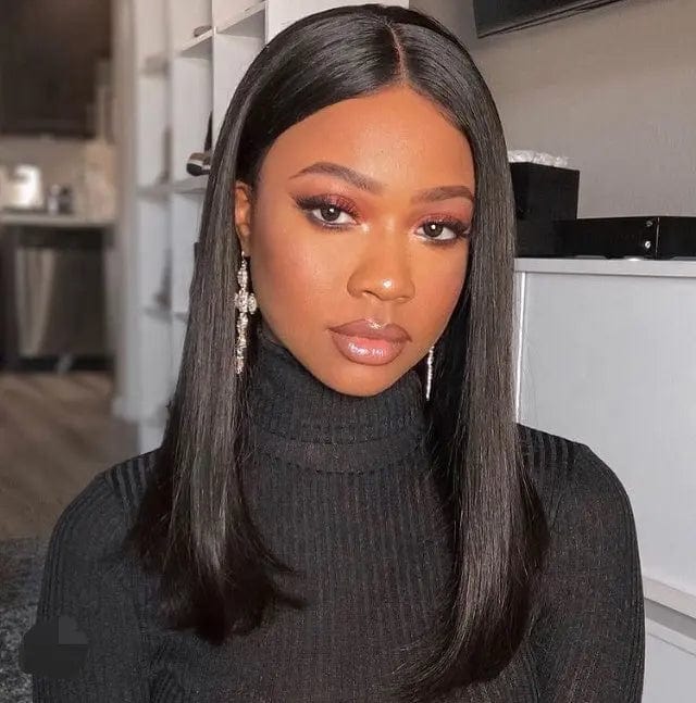 2022 Bob Cut Wigs Human Hair Wig Bone Straight Cut