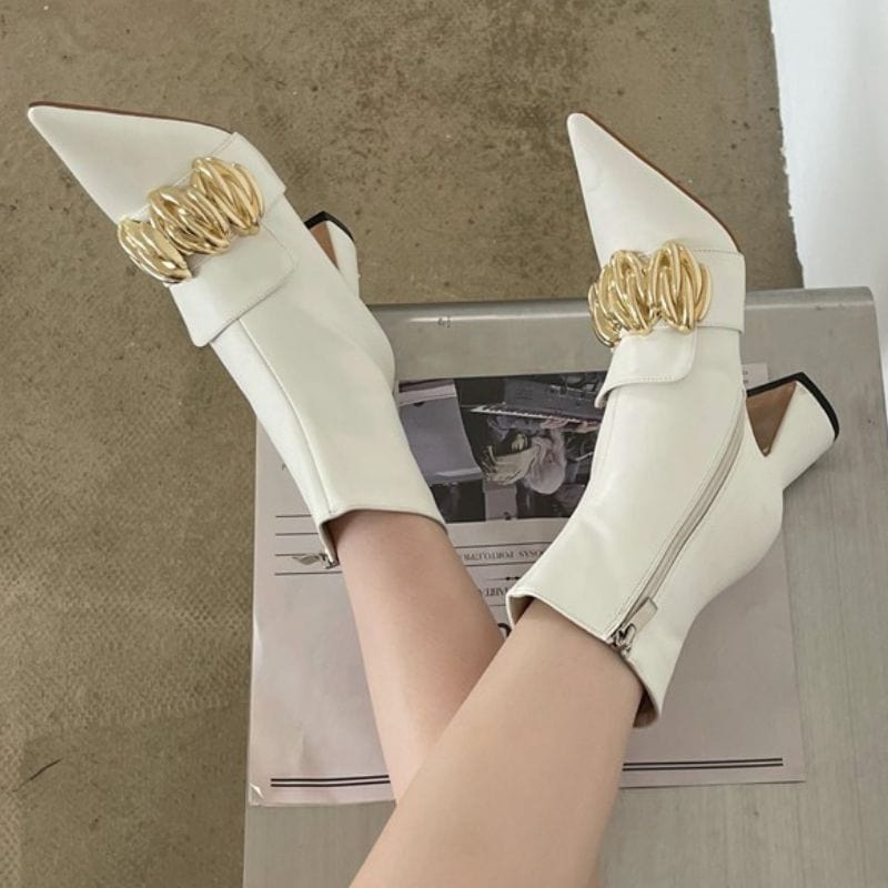 2022 New fashion Stivale Donna Fetish Lattice Sepatu Wanita Booties  Shoes Lady High Heel Ankle Boots Women