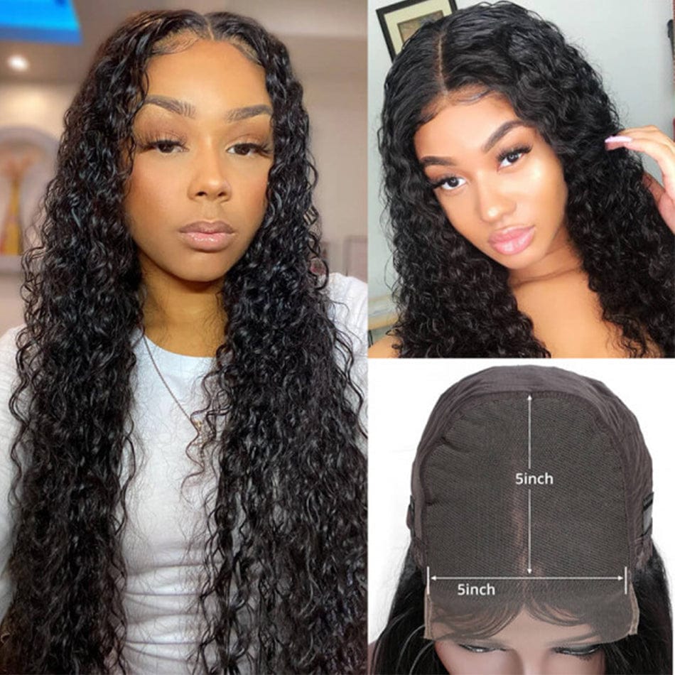 2022 New Hot-selling Cuticle Aligned Curly 100% Virgin Human Swiss 5X5 HD Transparent Brown Lace Closure Hair Wigs 150% Density