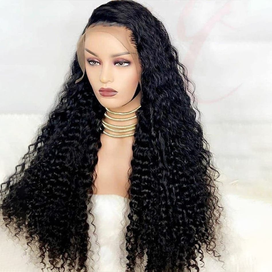 2022 New Hot-selling Cuticle Aligned Curly 100% Virgin Human Swiss 5X5 HD Transparent Brown Lace Closure Hair Wigs 150% Density