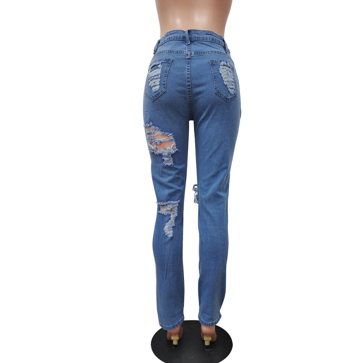 2022 Spring Fashion women's new ripped skinny jeans