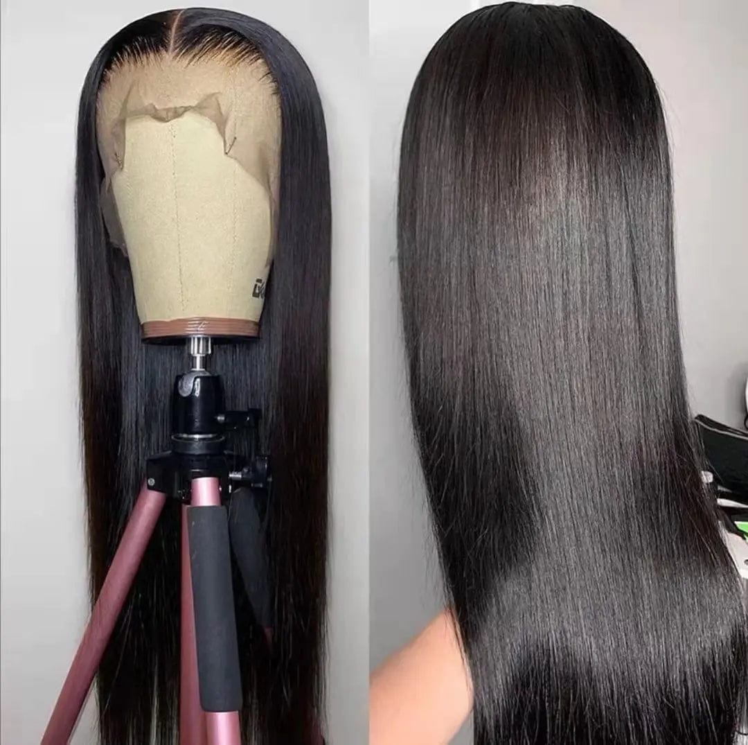 22 Inches / 180% density Straight 12A Raw Indian Hair HD Lace Frontal Wig