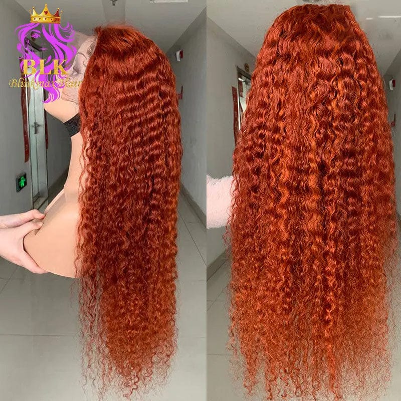 22 Inches / 350 deep curl Glueless Water Wave Wig Natura Brazil Wave