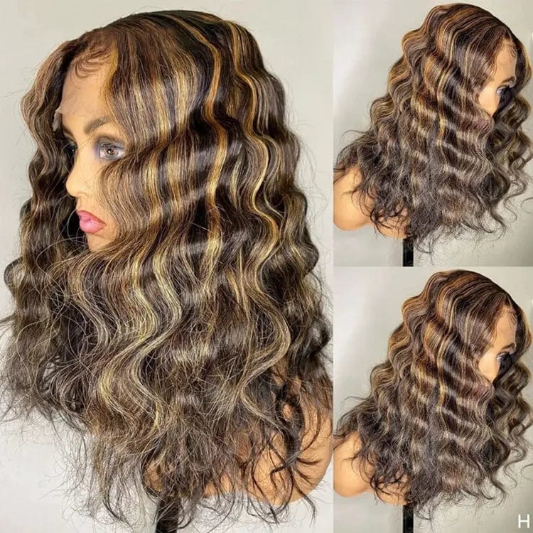 24 Inches / Brown Drop Shipping Ombre Honey Blonde Brazilian Loose Wave