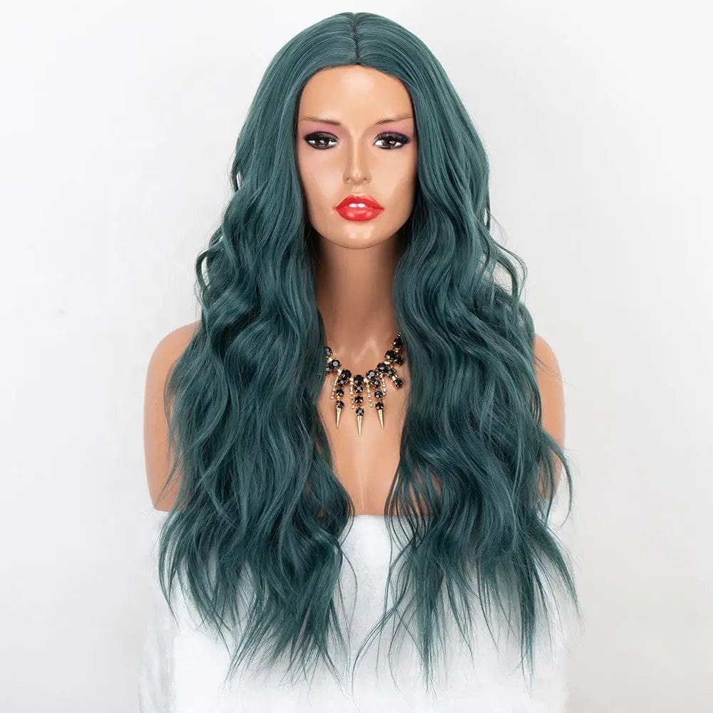 24 Inches / Pastel Green Aliblisswig Fashionable Cosplay 24" Long Wavy Wig