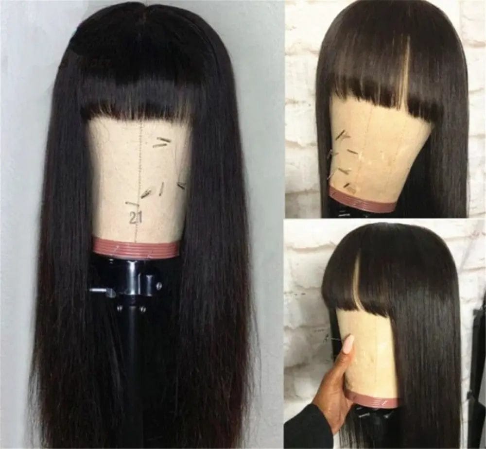 24 Inches / # style1 100% Vietnam Human Hair No Lace Wig