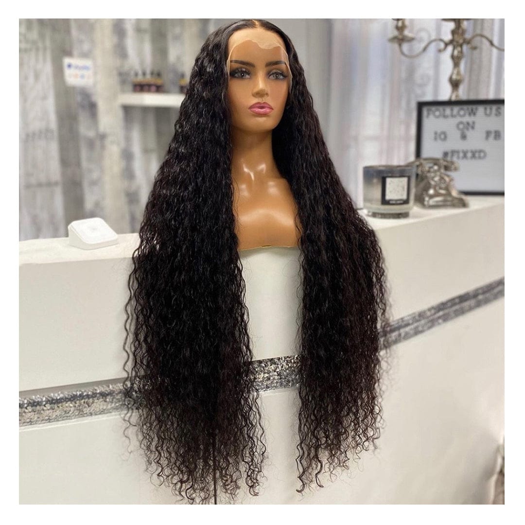 26 Inches / 1B Water Wave BLI Factory Cheap Wholesale Human Lace Front Closure Body Wave Full Virgin Brazilian Cuticle Aligned Lace Closure Human Hair Wig