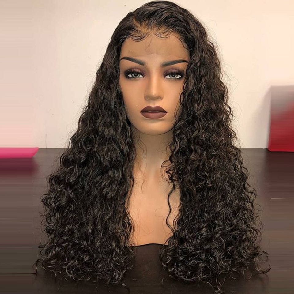 26 Inches / black Factory Wholesale New 13x4 HD Lace Front Wig, Super Thin Transparent Swiss Lace Wig,100% Virgin Human Hair Invisible HD Lace Wig