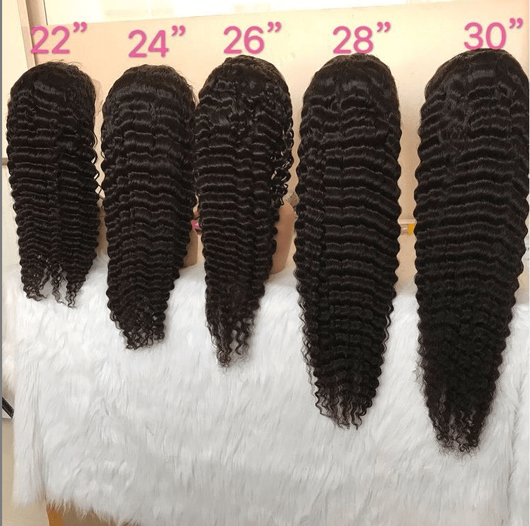 26 Inches / deep wave wig Raw hair deep wave Wig Lace Frontal  Human Hair Wigs Pre Plucked For Women Sunlight Virgin brazilian loose deep  Human Hair Wigs