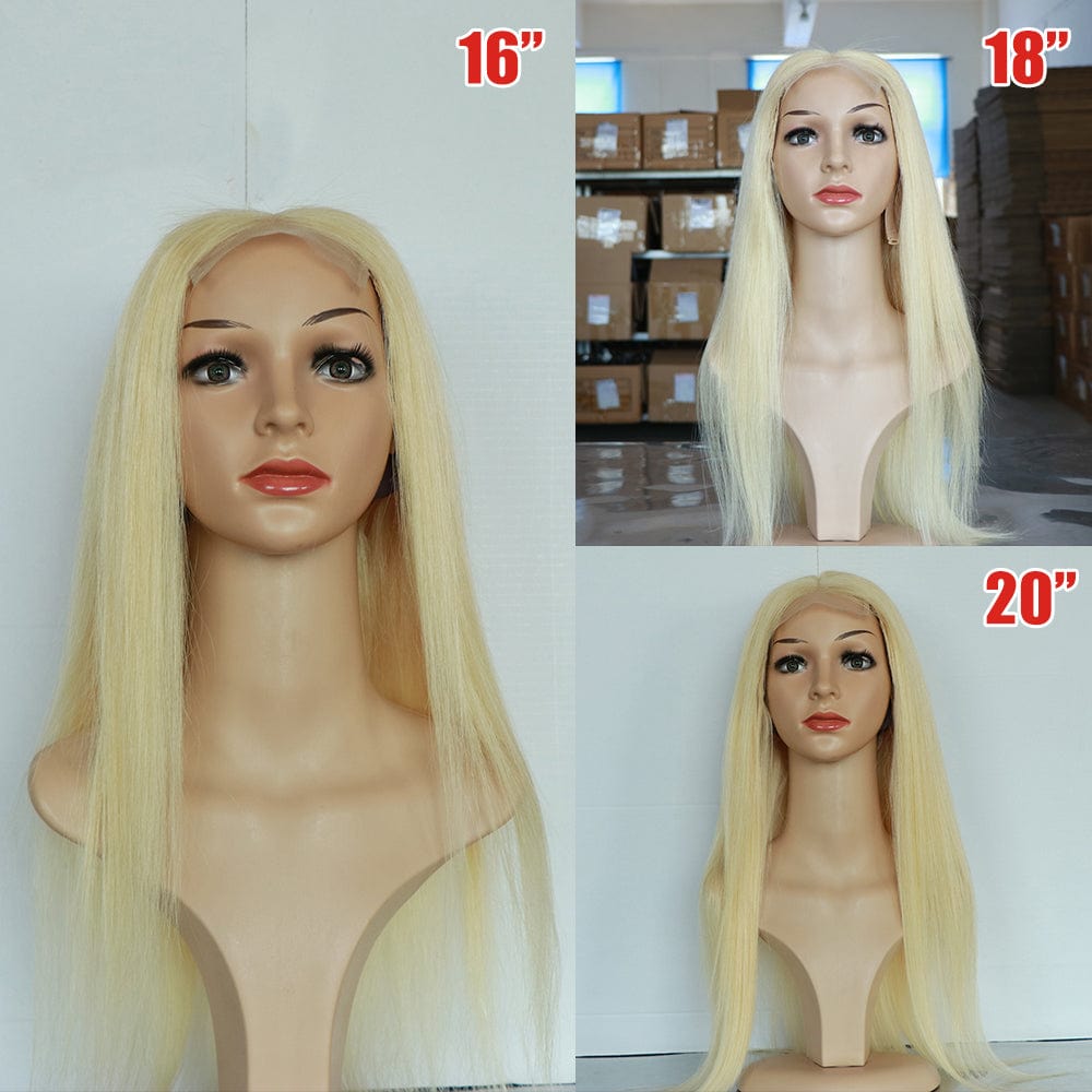 26 Inches / Straight Women Virgin Full Lace Wig Human Hair Wig Curly 613 Full Lace Wigs for Wholesale Supplier