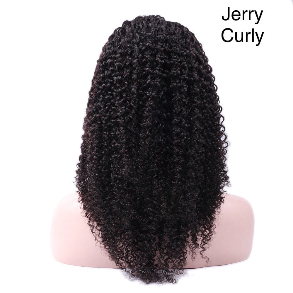 28 Inches / jerry curly TRIO Susan Fast Shipping 180% density 13x4 pre plucked swiss lace frontal thick wigs