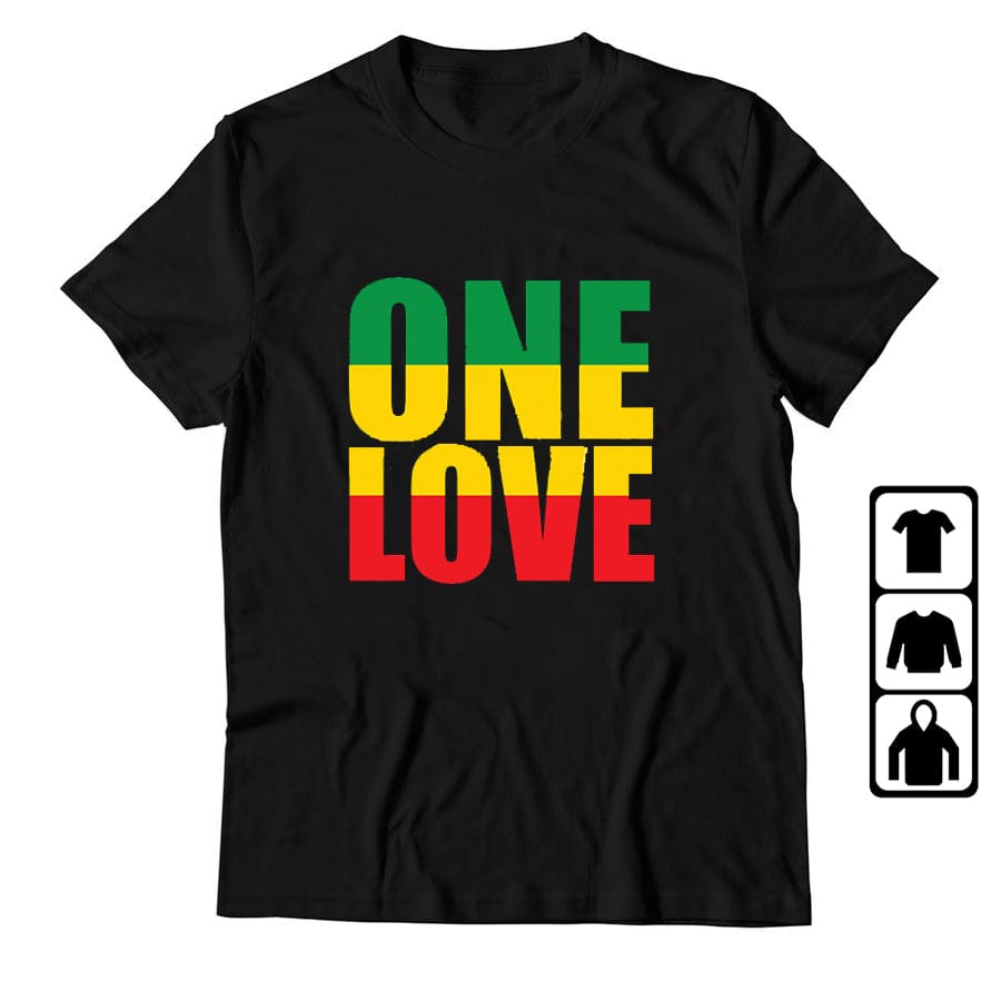 3 XL / 043057 Black One Love Rasta Reggae Tee-Shirt Retro Gothic T Shirt Emo Punk Fashionable Tops Japanese T Shirts Hippie Goth Tshirts