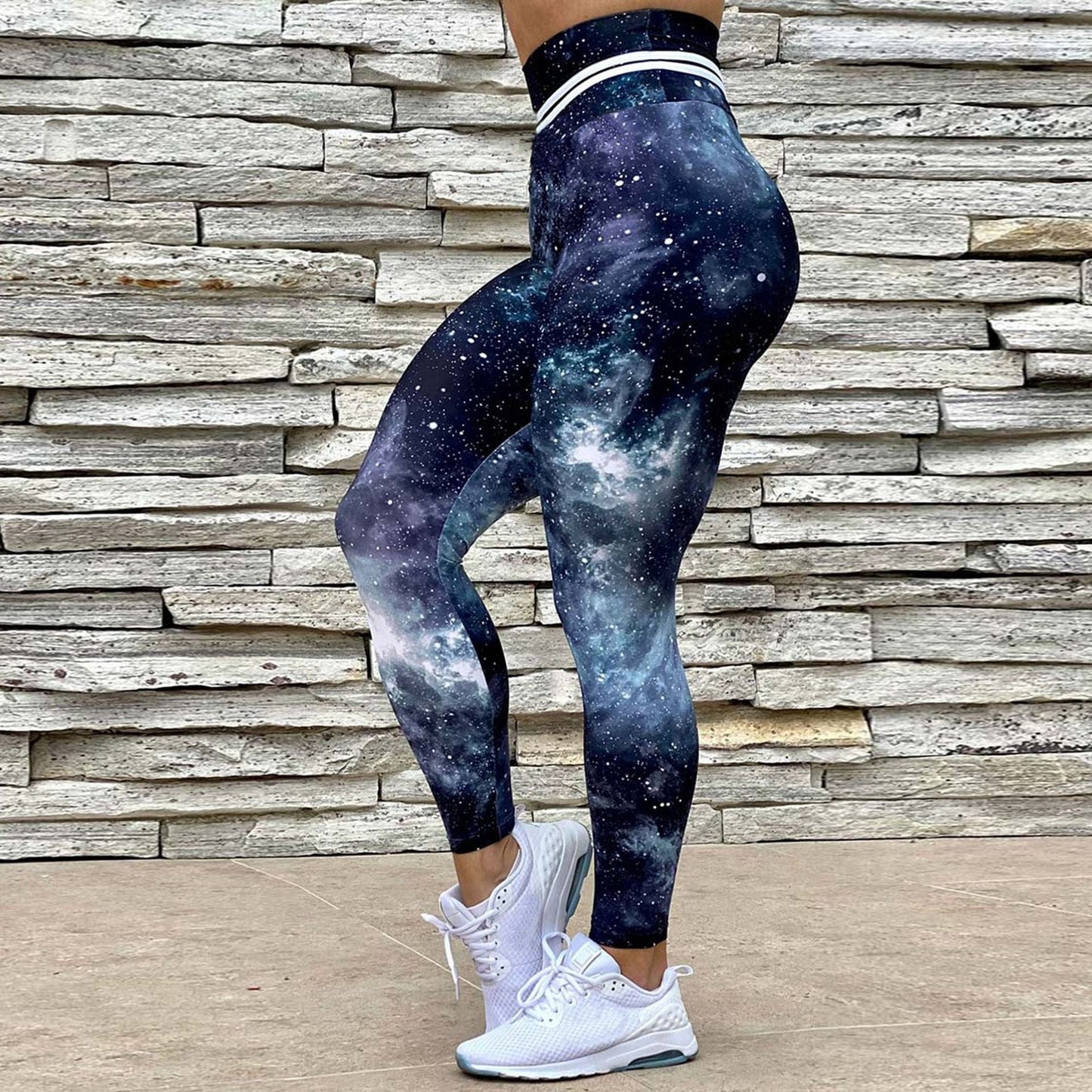 3 XL / YP1613 2022 New High Waist Printed Casual Pencil Pants Skinny fitness yoga pants