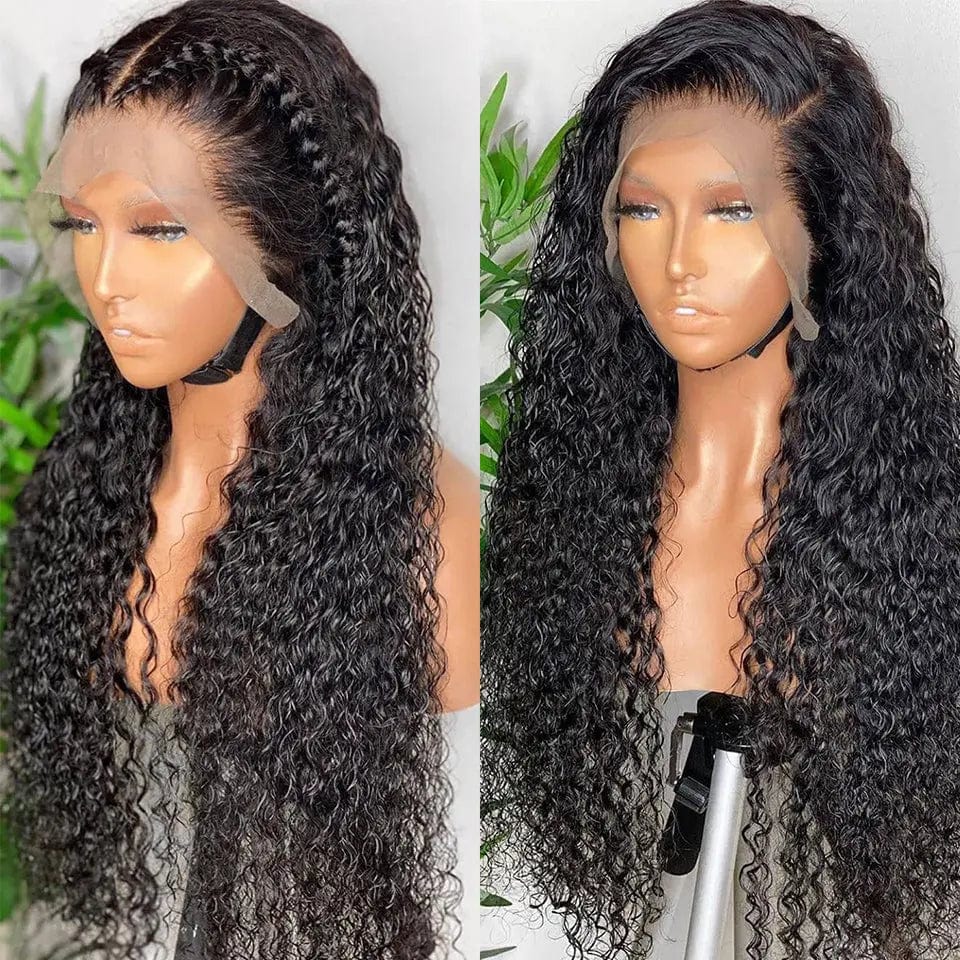 30 34 40 inch Deep Wave 13x4 13x6 360 Frontal Hair