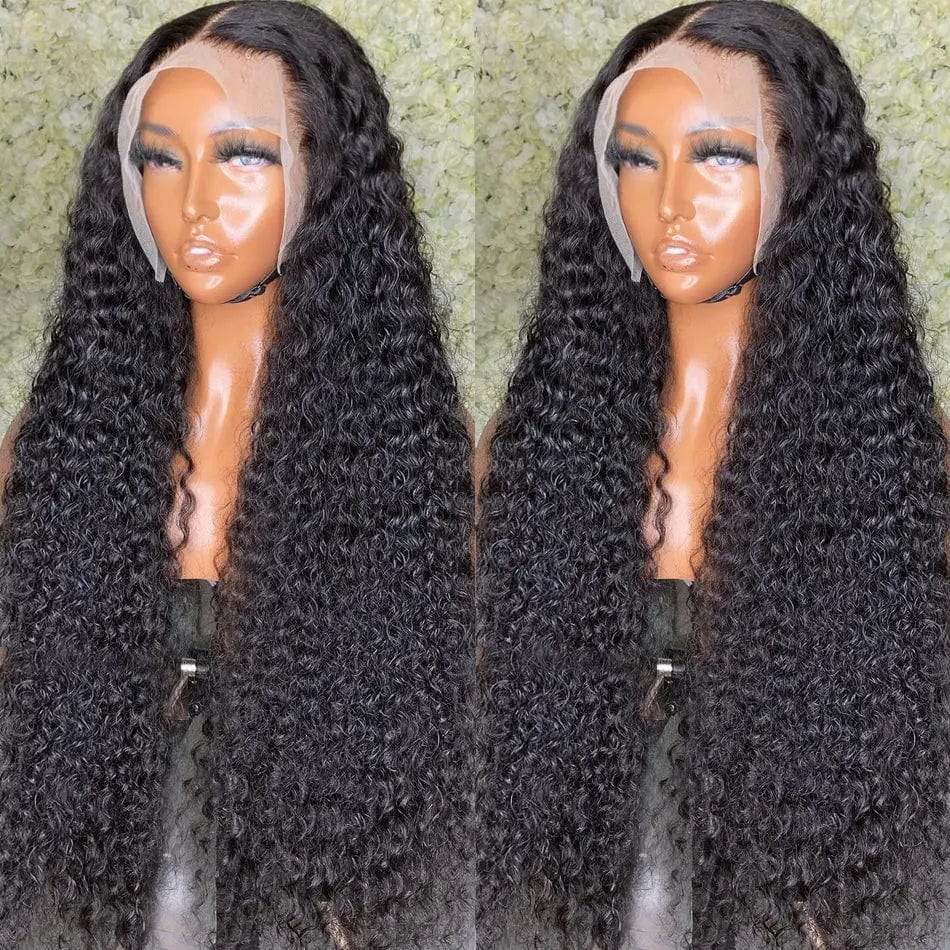 30 34 40 inch Deep Wave 13x4 13x6 360 Frontal Hair