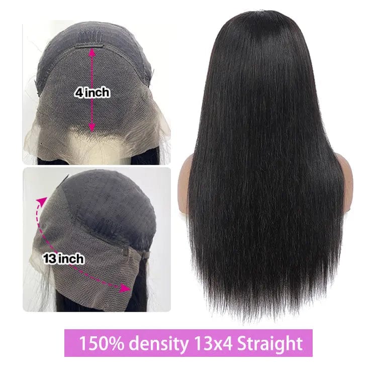 30 Inches / 150 density 13x4 Straight 150% Density Virgin Human Hair