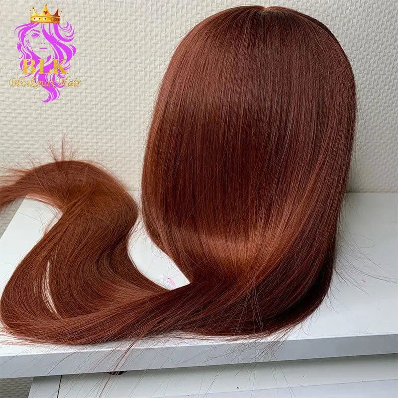 30 Inches / chestnut straight Glueless Water Wave Wig Natura Brazil Wave