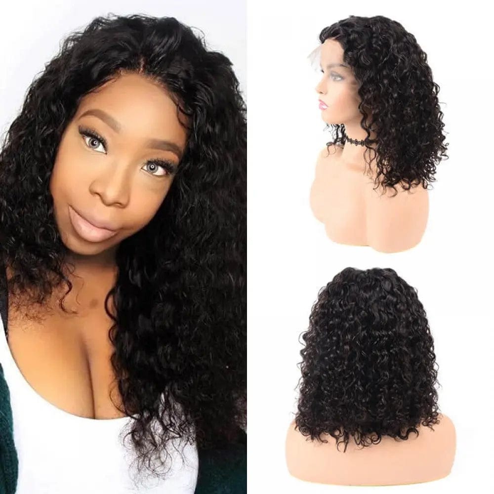 30 Inches / water wave Megalook 100 Human Hair Lace Front Wigs,180% Density 4*4 Closure With Baby Hair Wigs For Black Women