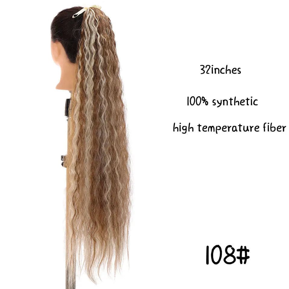 32 inch ponytail female long ponytail wig