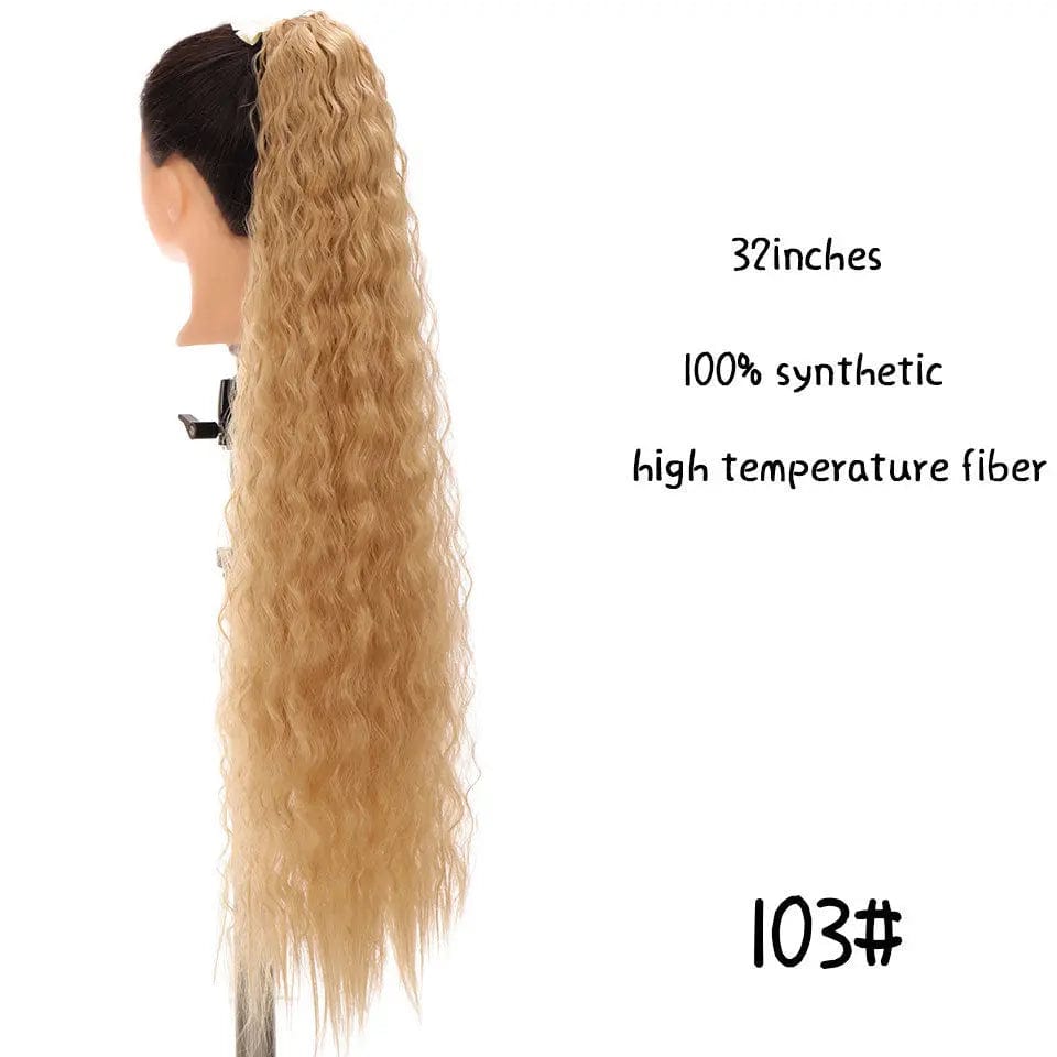 32 inch ponytail female long ponytail wig