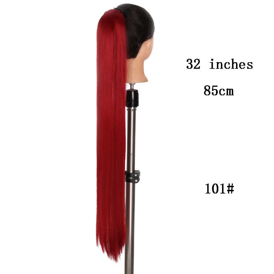 32 inch ponytail female long ponytail wig