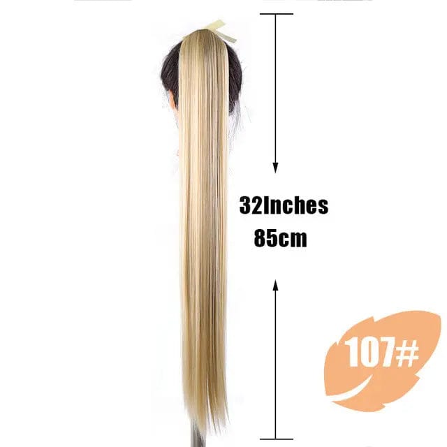 32 inch ponytail female long ponytail wig