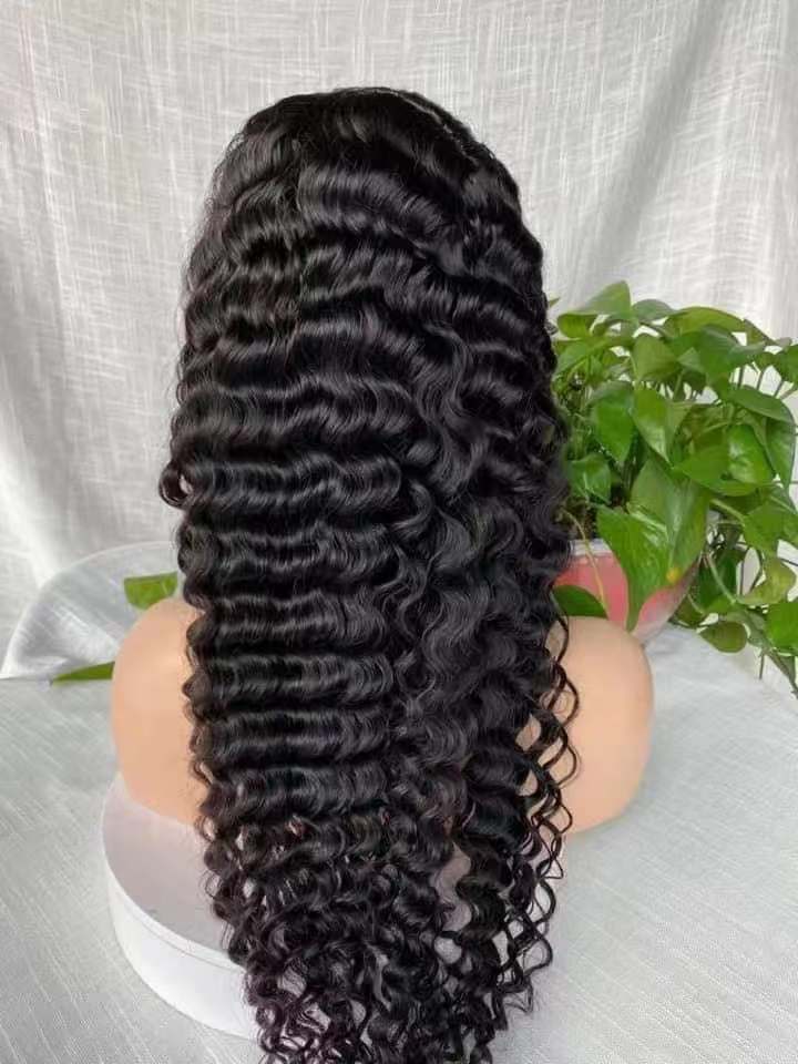 32 Inches / 13x4 deep Brazilian Deep Wave 360 HD Lace Wig with Transparent Lace