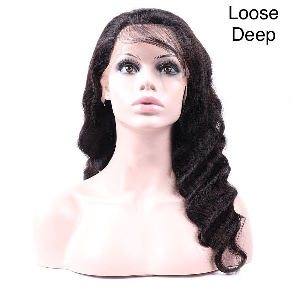 32 Inches / loose deep TRIO Susan Fast Shipping 180% density 13x4 pre plucked swiss lace frontal thick wigs