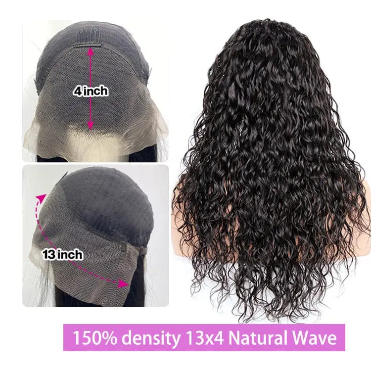 34 Inches / 150 density 13x4 Natural 150% Density Virgin Human Hair