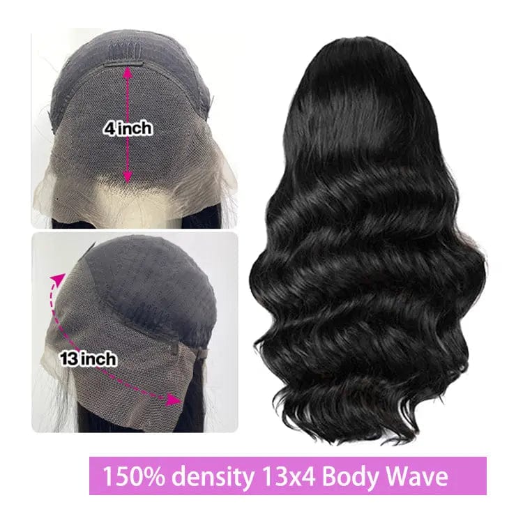 36 Inches / 150 density 13x4 Body Wave 150% Density Virgin Human Hair