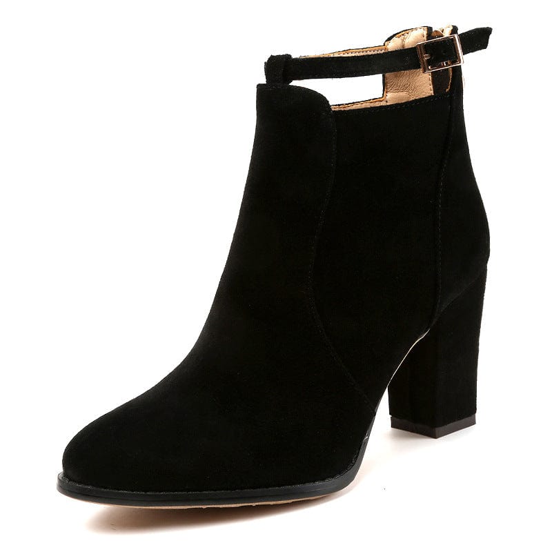 38 / Black Size35-43 Suede womens british boots