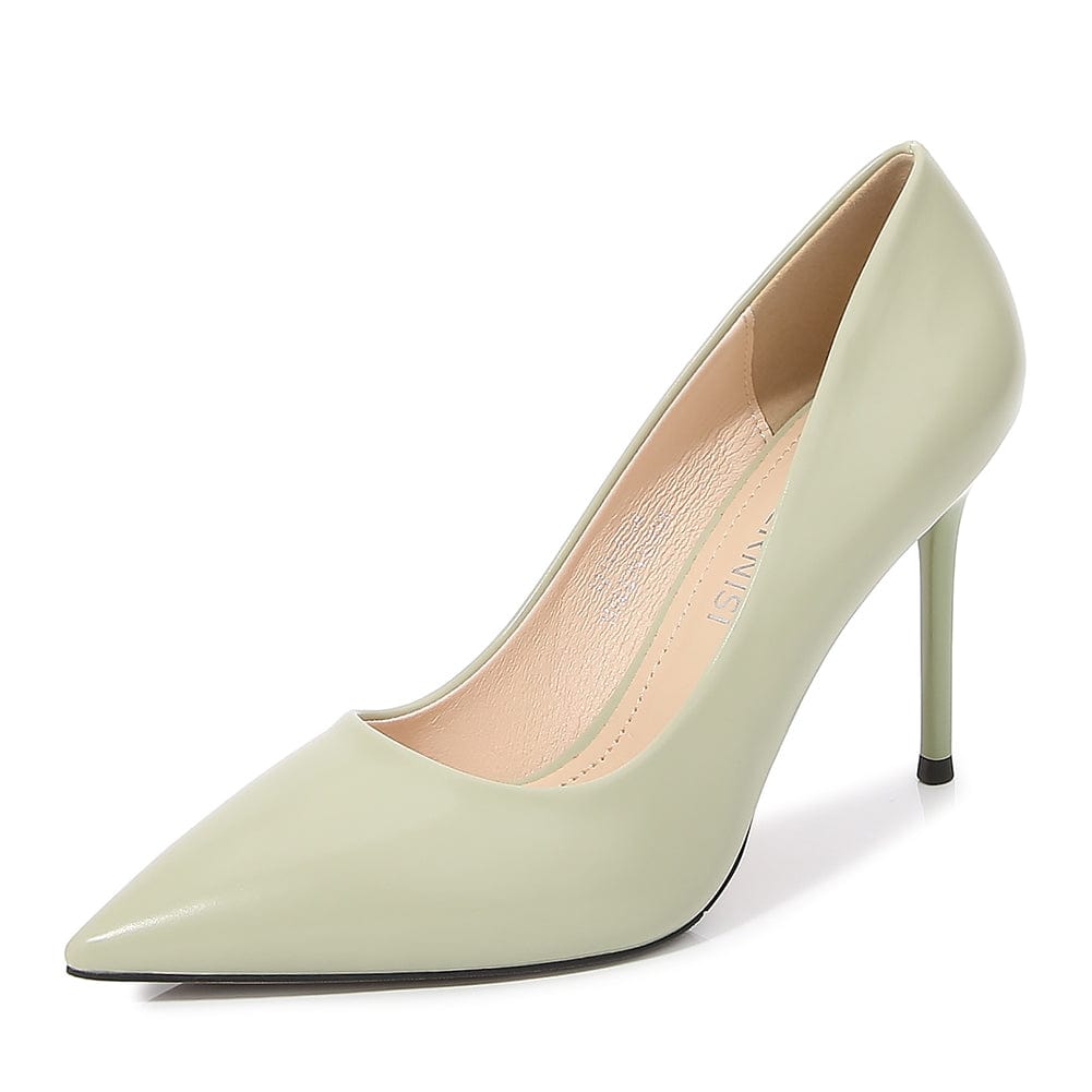 38 / Green New Arrivals Woman Office Shoes Pointed Toe 9 CM Stiletto Shoes Women Heels Pumps Trendy Big Size Women's Pumps