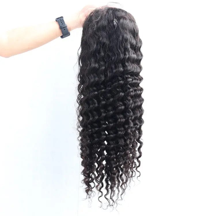 38 Inches / Deep Wave Brazilian Hair Virgin Human Hair Lace Wig