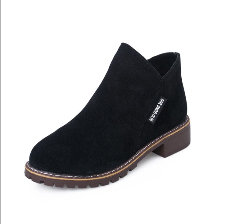 39 / Black Winter lady fashion simplicity shoes women suede ankle boots