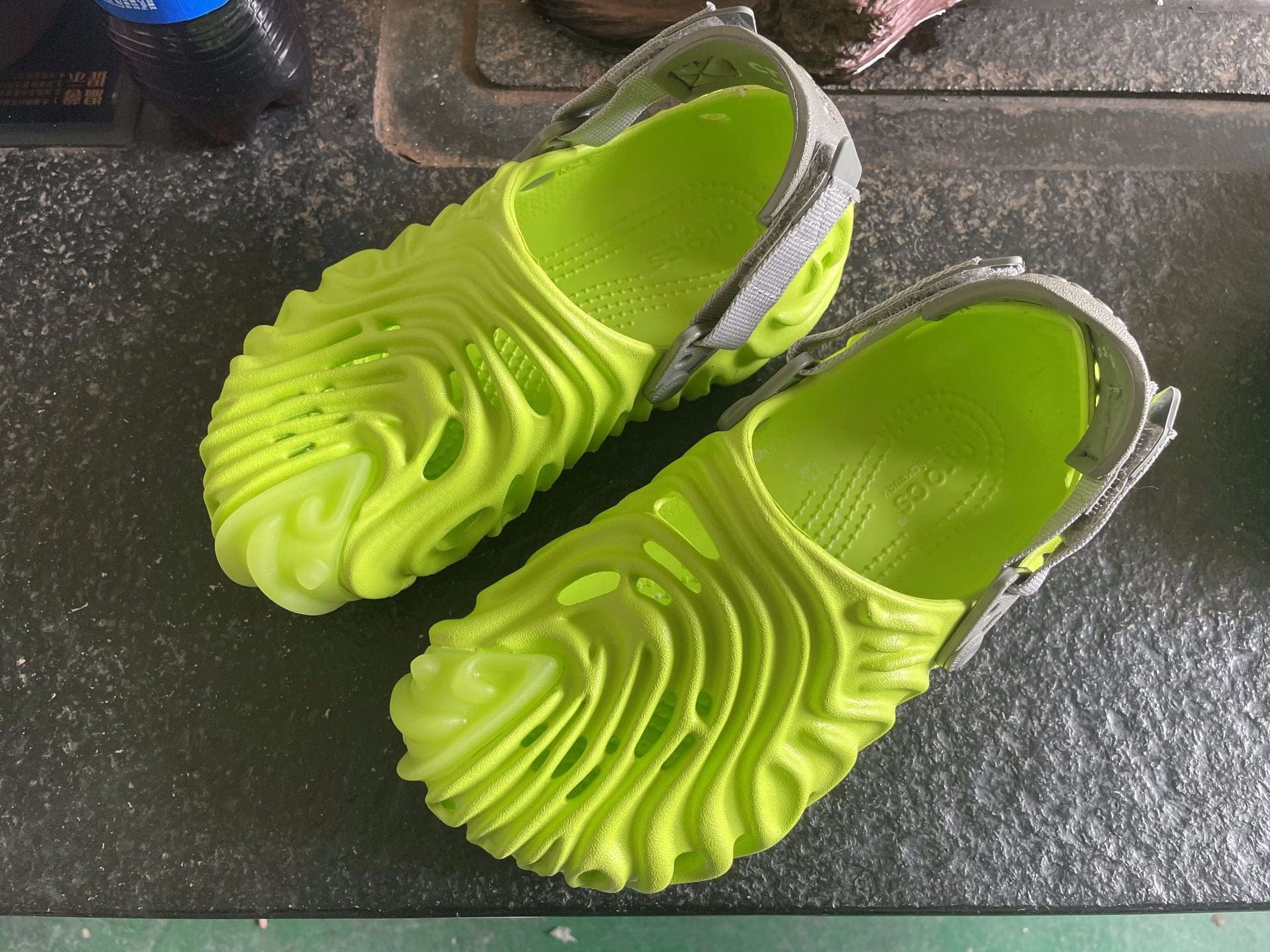 4 / 5 TX 2022 Summer new fingerprint beach shoes men and women quick-drying breathable beach men's sandals