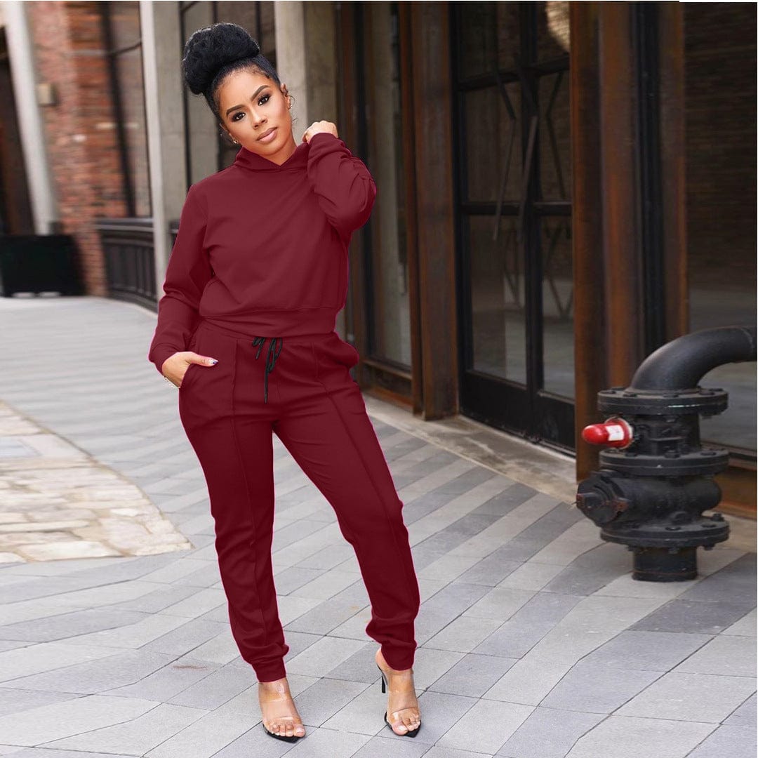 4 XL / 4 LW polyester fall winter fashionable plus size sweatsuits long sleeve hooded shirt and jogger 2 piece track suits sets tracksuit