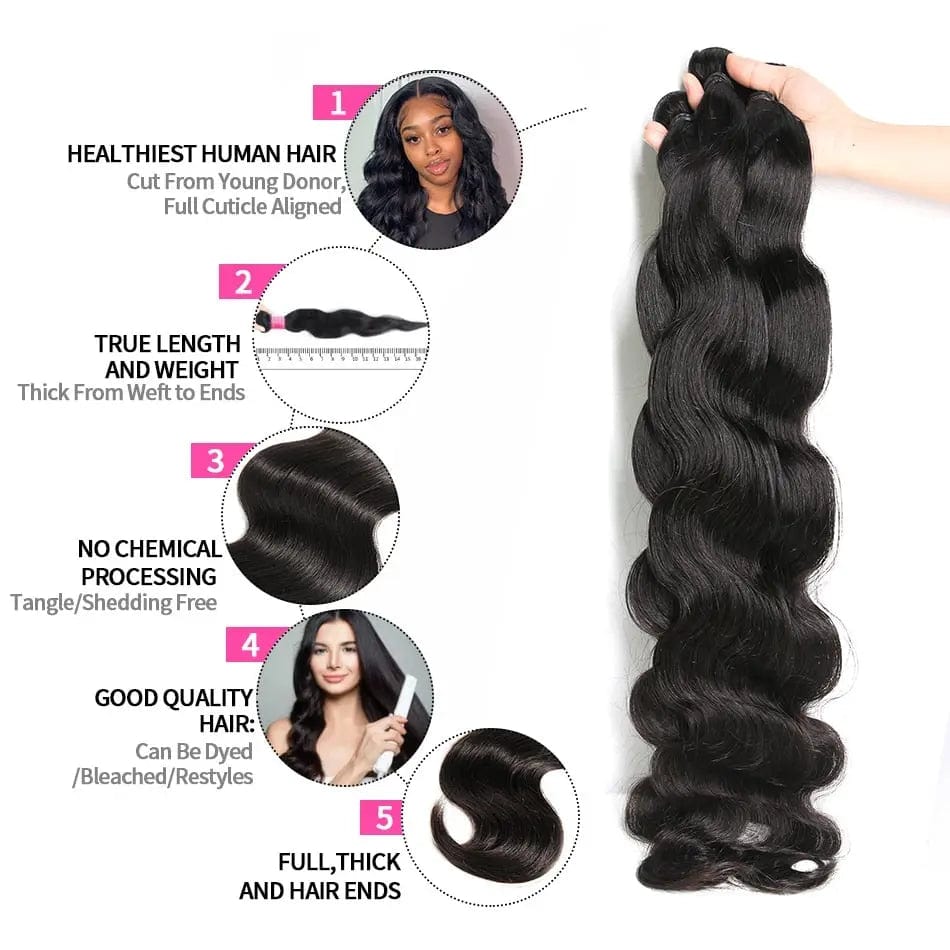 40 Inch Brazilian Hair Weave Bundles