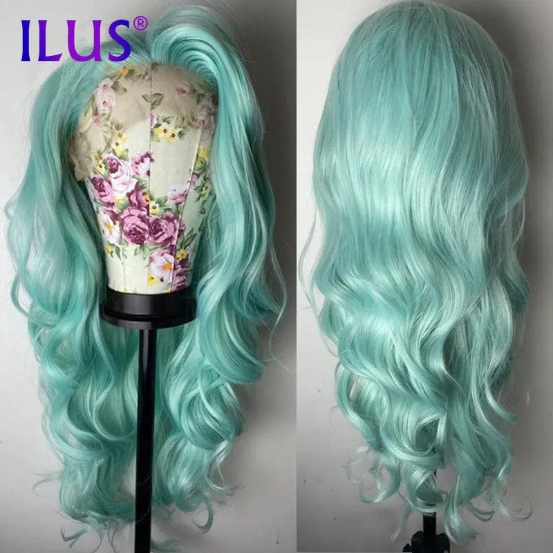 40 Inches / 003# Hot Sale Free Shipping Pink/Purple/Mint Green Wigs