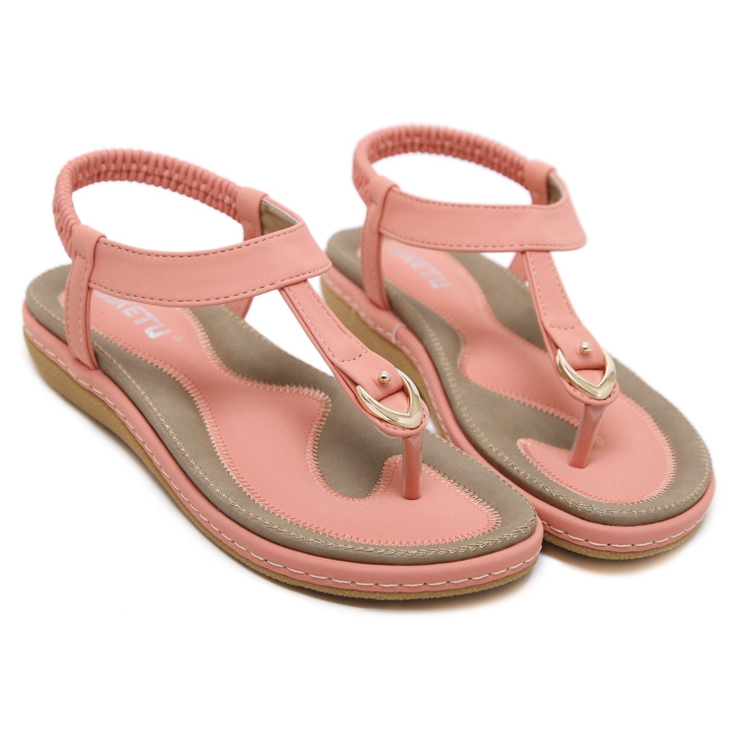 40 / Pink Dropshipping shoes Wholesale Guangdong Fashion Beach Women Sandals Best Made Flat Sandals