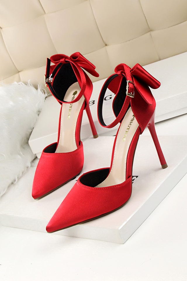 43 / Red Dropshipping shoes Large Size Women High Heels Sandal Dress Shoes Pump Shoes Ladies High Heels