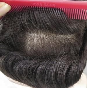 4inches / natural black / 8X10 New Arrival Human Hair Toupee Injected Super Thin Skin Base Invisible Knots Natural Hairline Toupee For Men