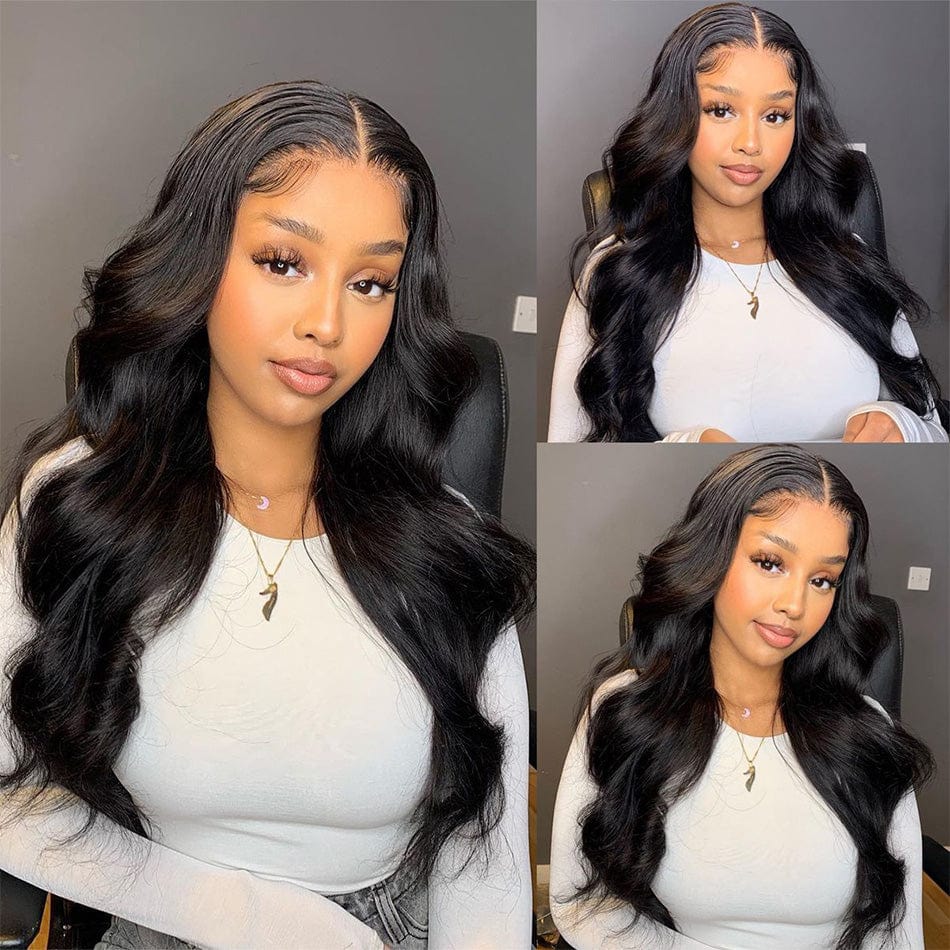 4x4 13x4 Lace Front Wigs Pre plucked Peruvian Wavy Body Wave Human Hair Wigs For Women Remy 30 Inch Lace Closure Wigs