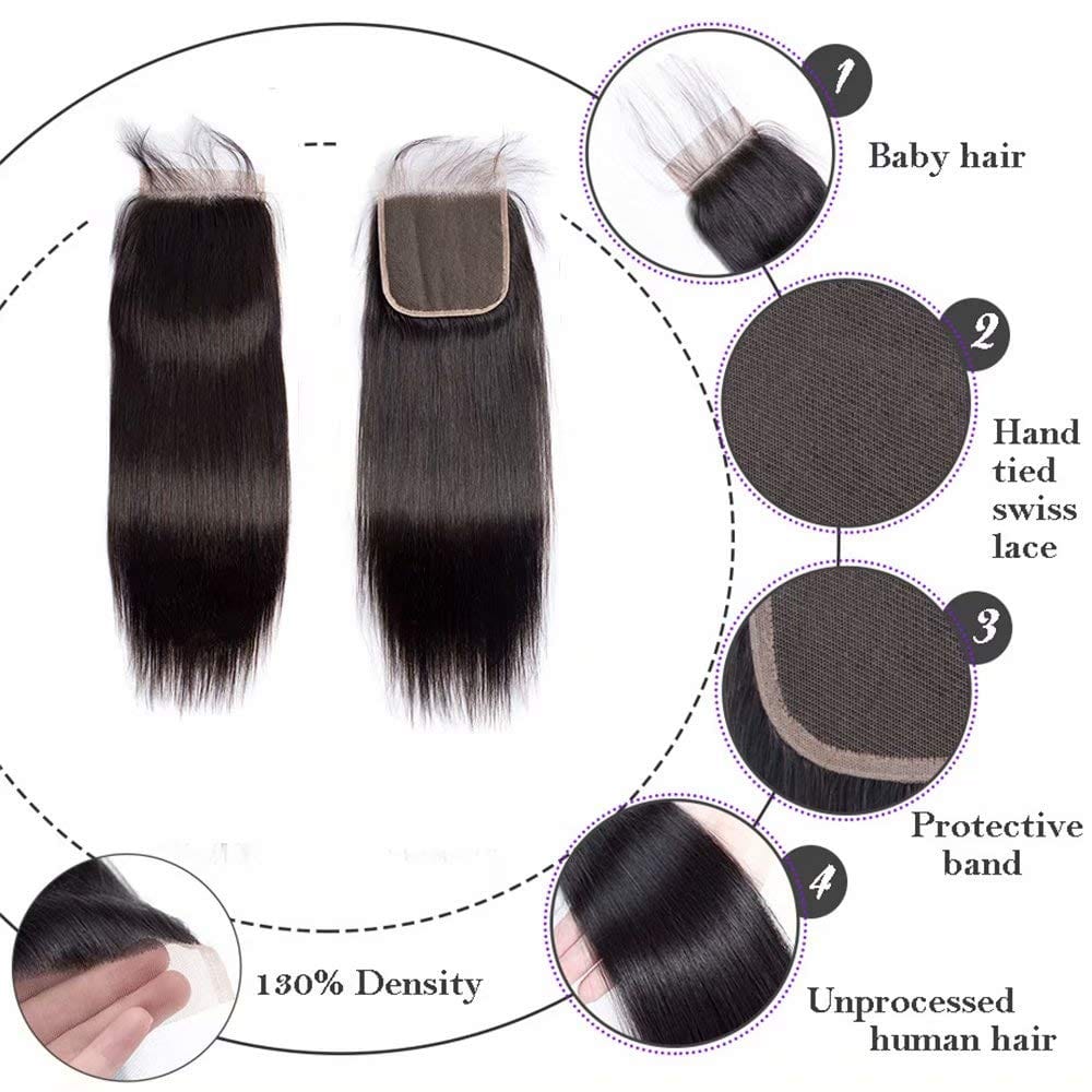 4x4 5x5 6x6 7x7 Lace Closure Swiss Closure Cheveux Humain 100% Cheveux Humains Hd Frontal Kinky Closure Ear To Ear