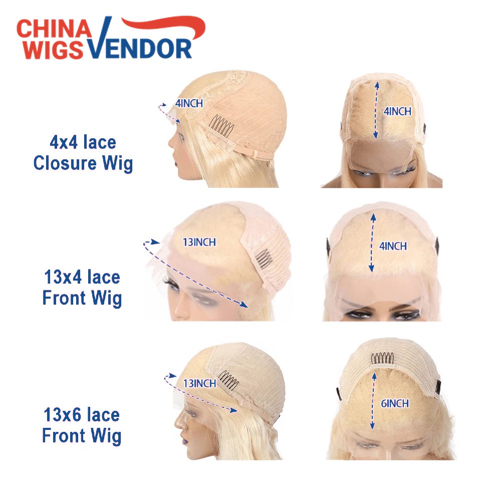 4x4 Transparent 613 Blonde Lace Front Wig For Black Women 26 Inch Human Hair Lace Frontal PrePlucked Glueless Closure Wig