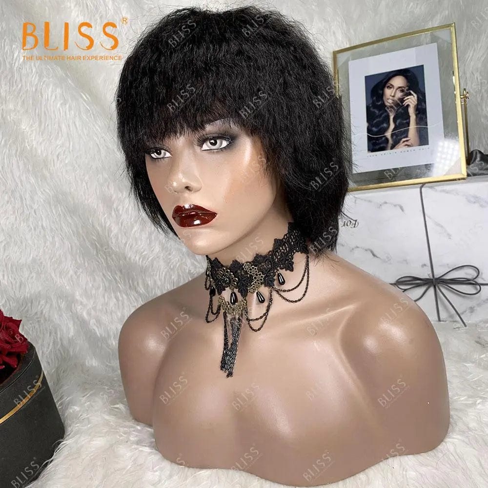 6 Inches / 21 Short Human Hair Wigs