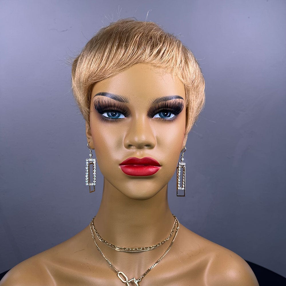 6 Inches / 27 Skuld Short Human Hair Wigs Pixie Cut Human Hair Wigs for Black Women Drop Shipping Wholesale