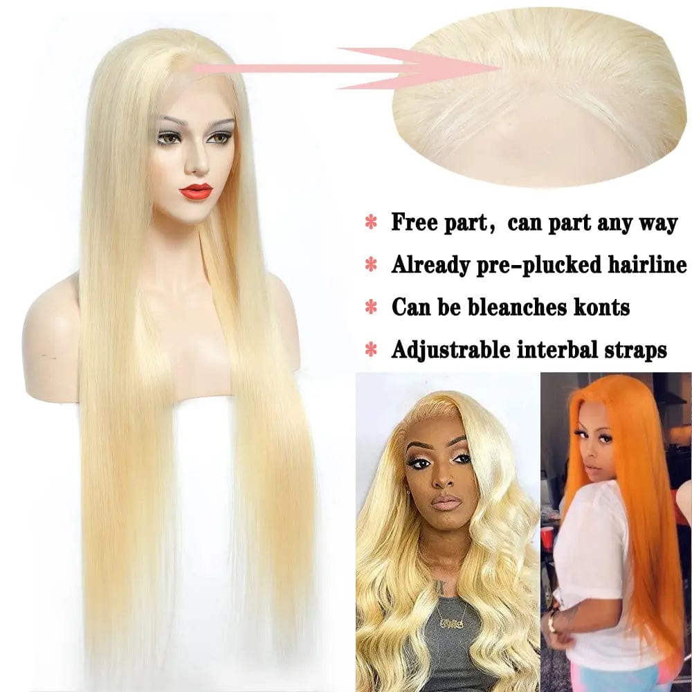 613 Blonde HD 13x4 Lace Frontal Wigs Brazilian