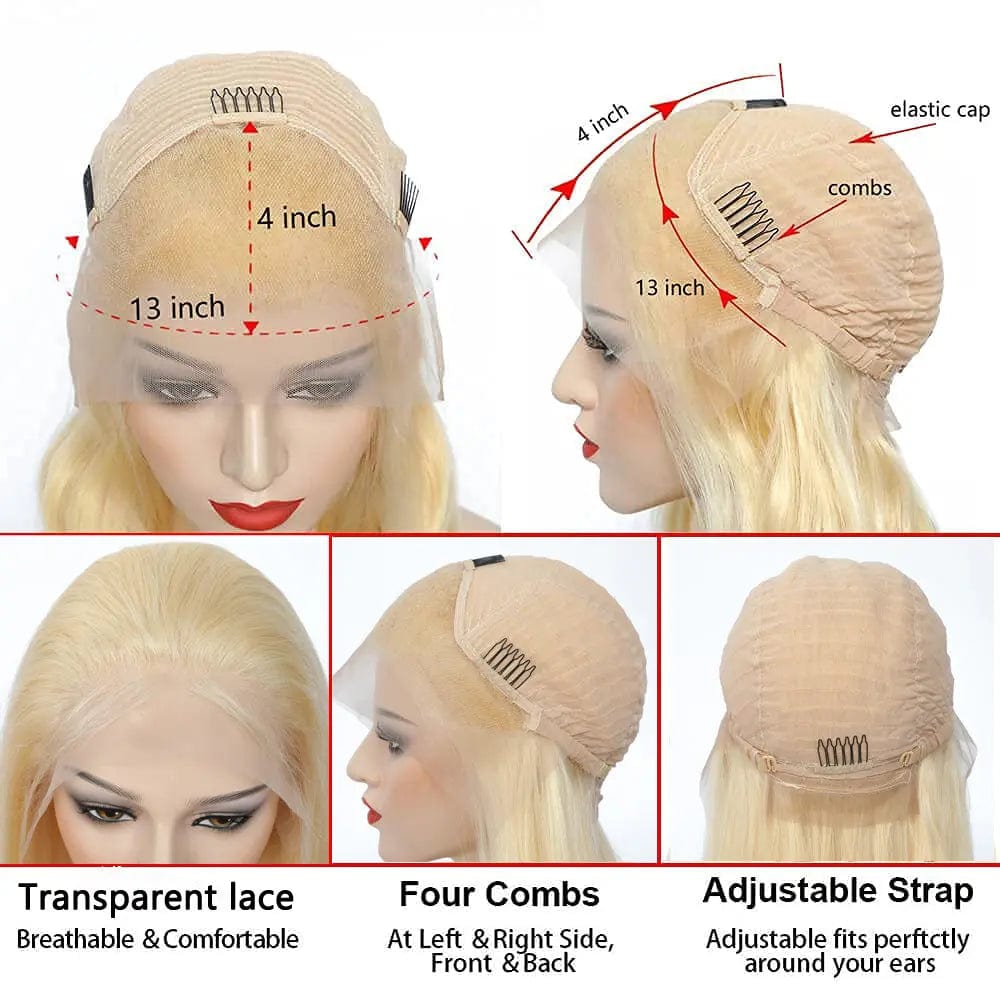 613 Blonde HD 13x4 Lace Frontal Wigs Brazilian