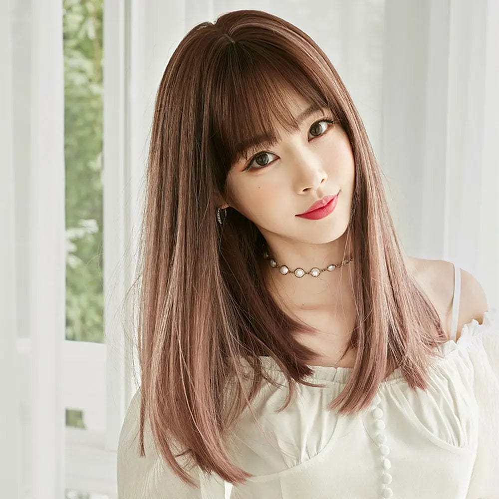 7JHH Ombre Straight Wigs With Bangs